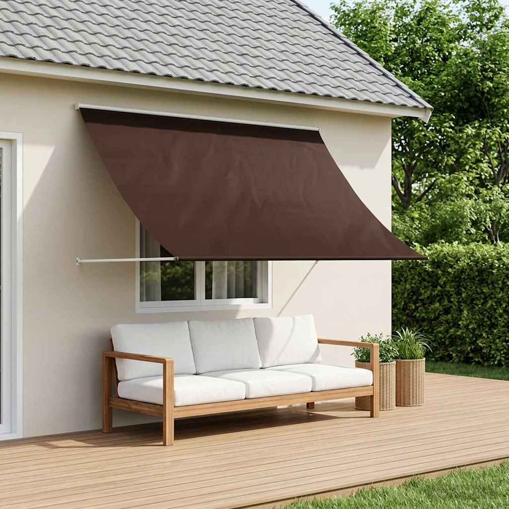 vidaXL Markise Brun 150 x 150 cm 180 g / m² polyester med PU-belægning