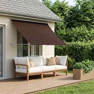 Markýza Hnědá 200 x 150 cm 180 g / m² polyester s PU povlakem - obrázek 1