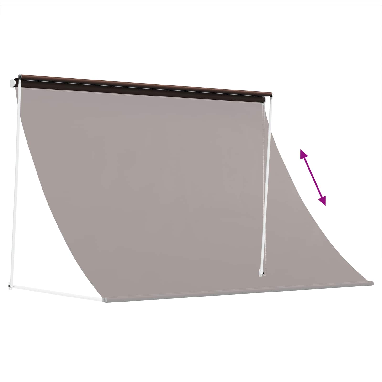Markies Bruin 400 x 150 cm 180 g / m² Polyester met PU Coating image 5