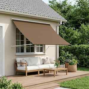 Senčnik Taupe 350 x 150 cm 180 g / m² poliester s PU premazom