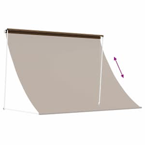 Markýza Taupe 350 x 150 cm 180 g / m² polyester s PU povlakem - obrázek 6