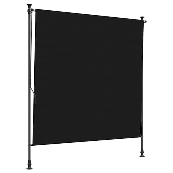 vidaXL V&auml;lis Rulli Kardin Must 200 x 270 cm