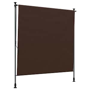 vidaXL V&auml;lis Rulli Kardin Pruun 120 x 270 cm