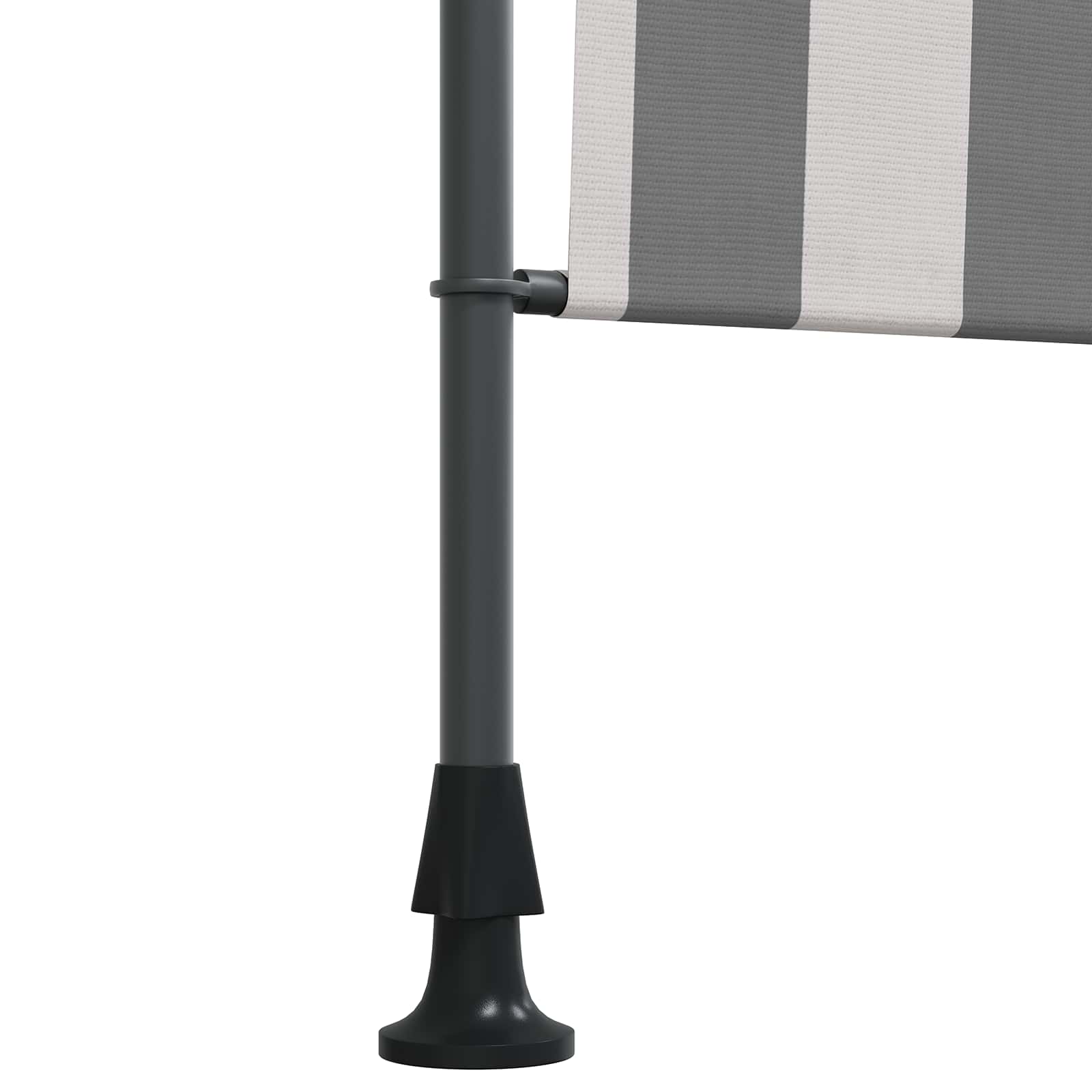 Buiten Rolgordijn Antraciet en Wit 100 x 270 cm image 4