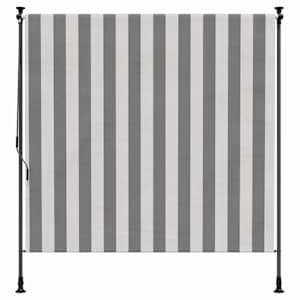 Venkovní Roleta Antracitová a bílá 100 x 270 cm - obrázek 2