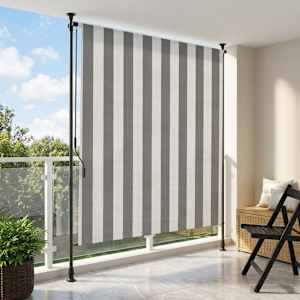 Venkovní Roleta Antracitová a bílá 200 x 270 cm - obrázek 1