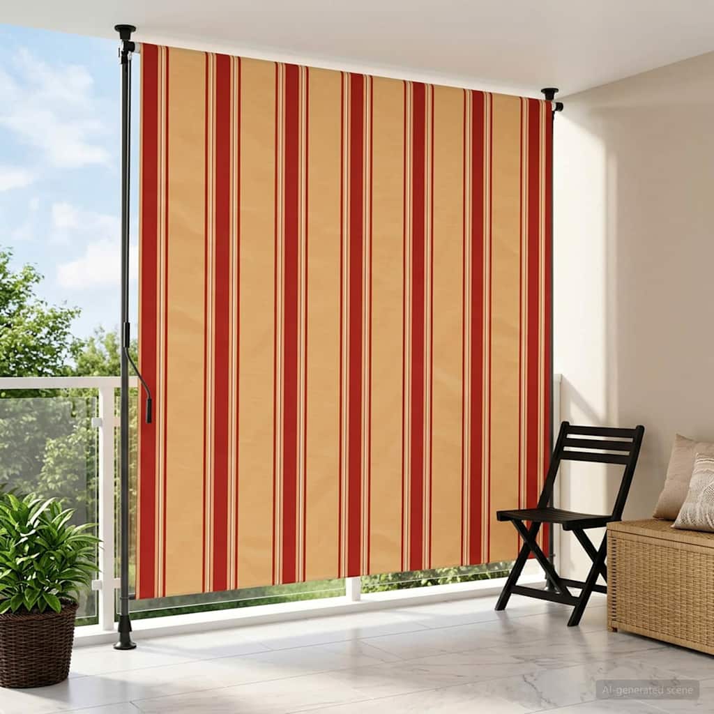 vidaXL Udendørs Rullegardin Flerfarvet 120 x 270 cm