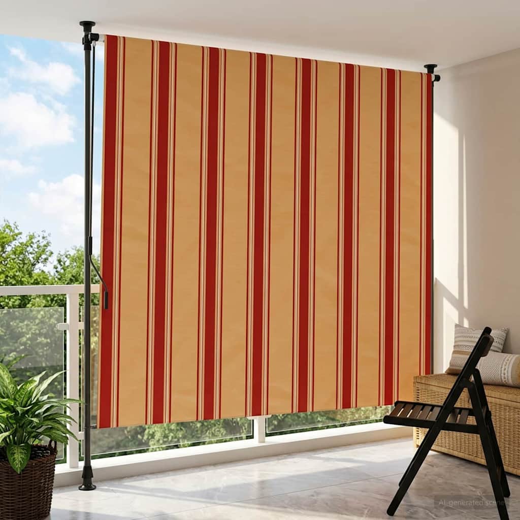 vidaXL Udendørs Rullegardin Flerfarvet 150 x 270 cm