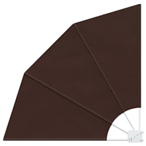 Zástěna na balkon 210 x 210 cm Polyester Hnědá - obrázek 1