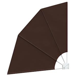 Zástěna na balkon 210 x 210 cm Polyester Hnědá - obrázek 2