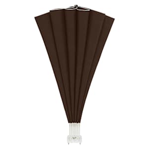 Zástěna na balkon Ø 320 cm Polyester Hnědá - obrázek 5