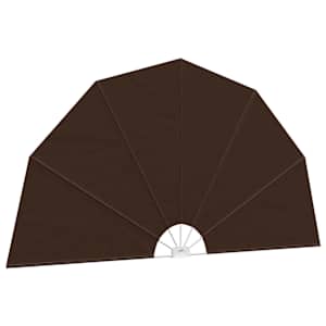 Zástěna na balkon Ø 400 cm Polyester Hnědá - obrázek 1