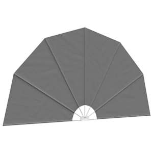 Zástěna na balkon Ø 320 cm Polyester Světle šedá - obrázek 1