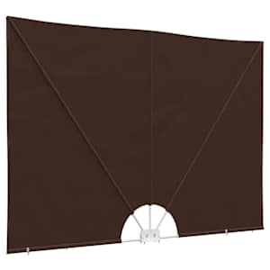 Zástěna na balkon 150 x 300 cm Polyester Obdélníkový Hnědá - obrázek 1