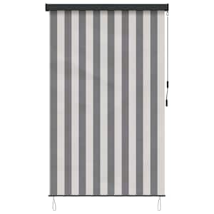 Roleta Antracitová a bílá 60 x 250 cm Textil a hliník - obrázek 4