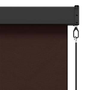 Roleta Hnědá 80 x 250 cm Textil a hliník - obrázek 5