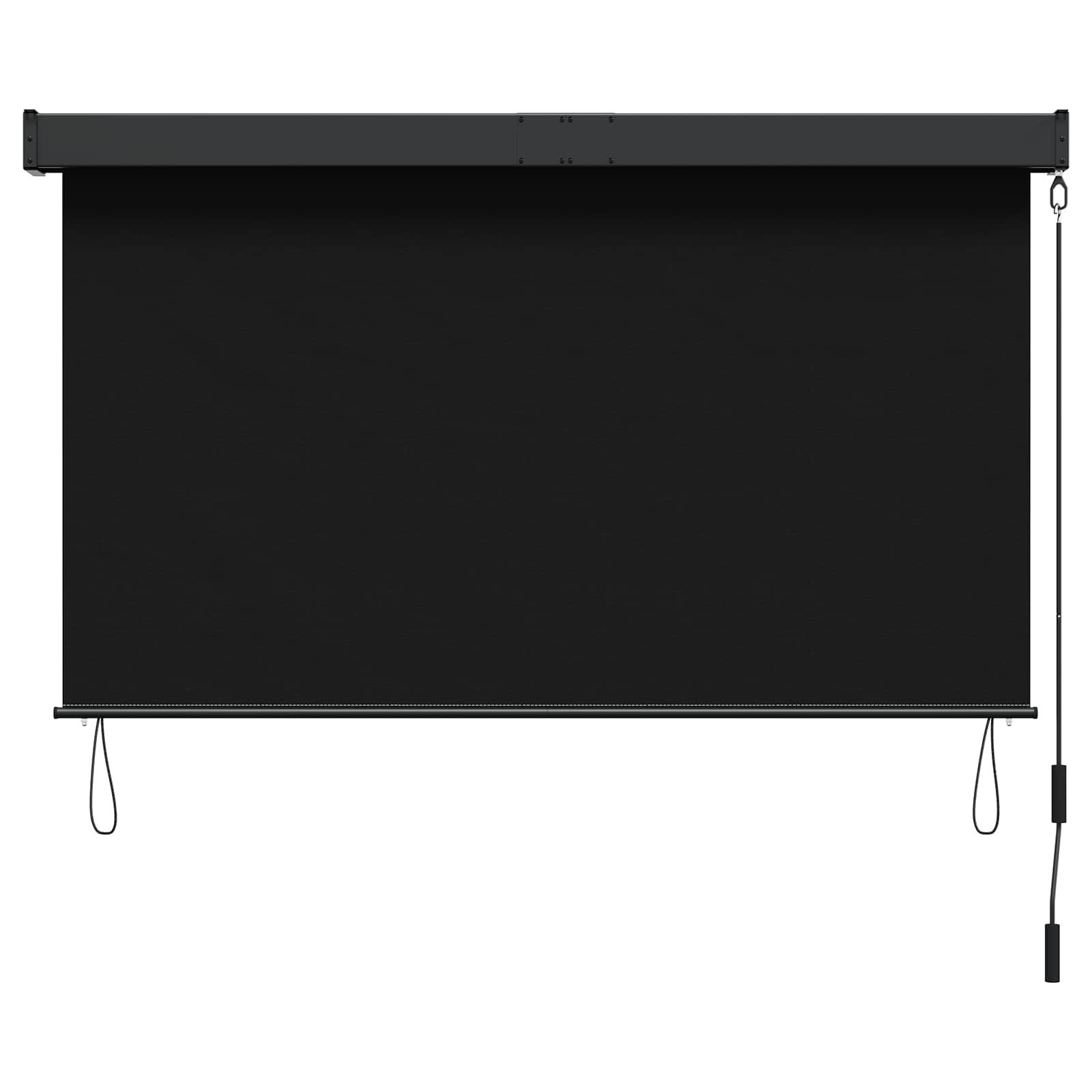 Rolgordijn Zwart 100 x 250 cm Stof en Aluminium image 2