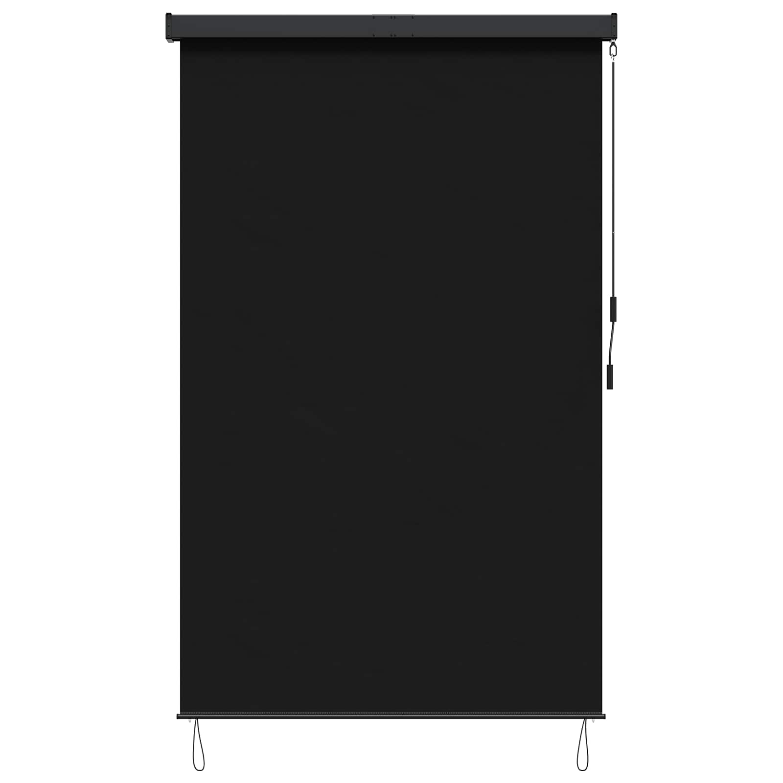 Rolgordijn Zwart 100 x 250 cm Stof en Aluminium image 3