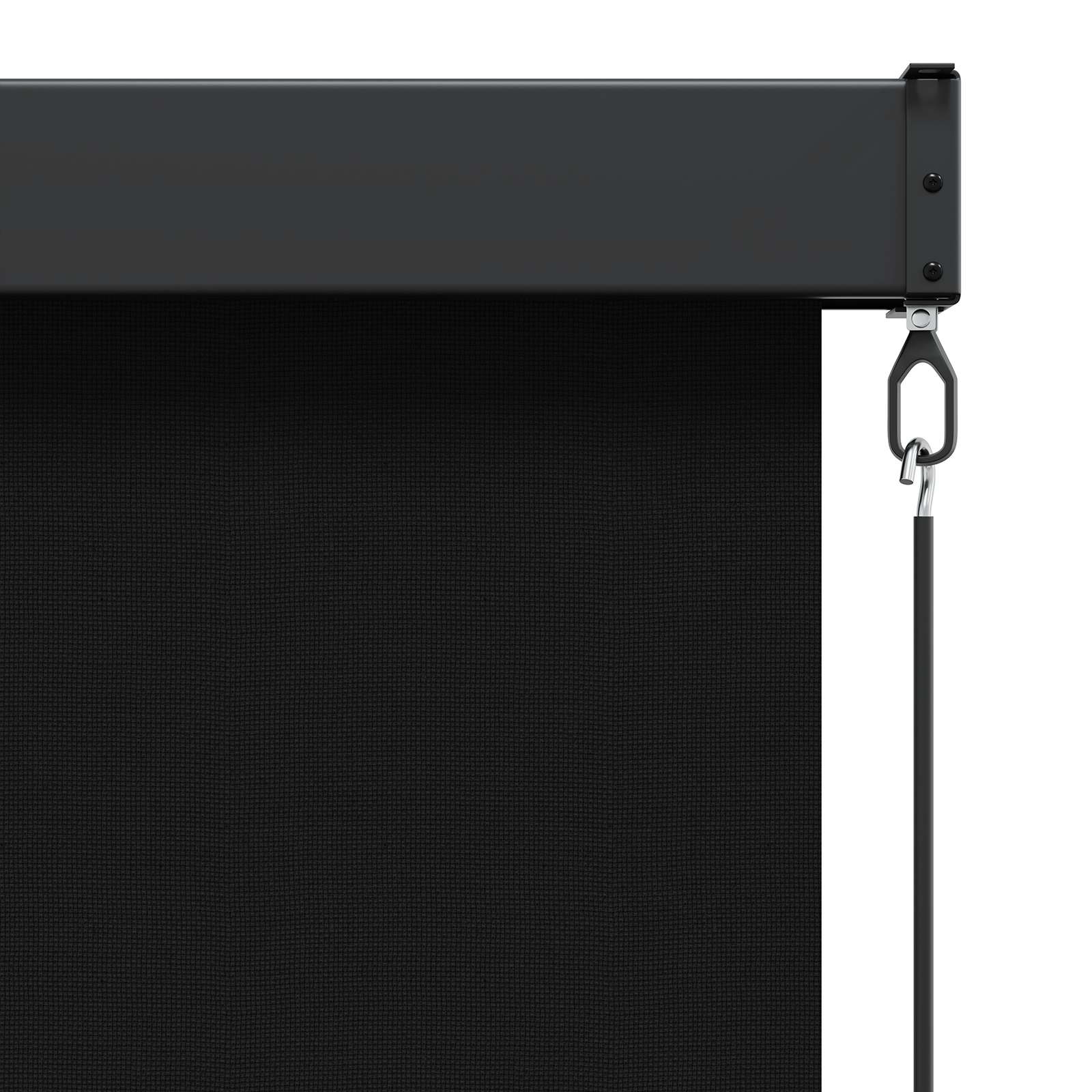 Rolgordijn Zwart 120 x 250 cm Stof en Aluminium image 4