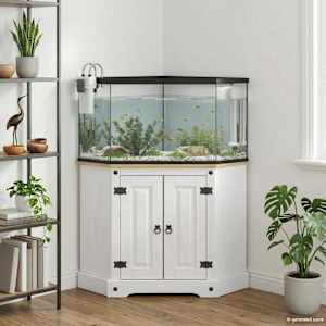 Stojalo za akvarij CORONA Bela 70 x 70 x 73 cm 300 kg