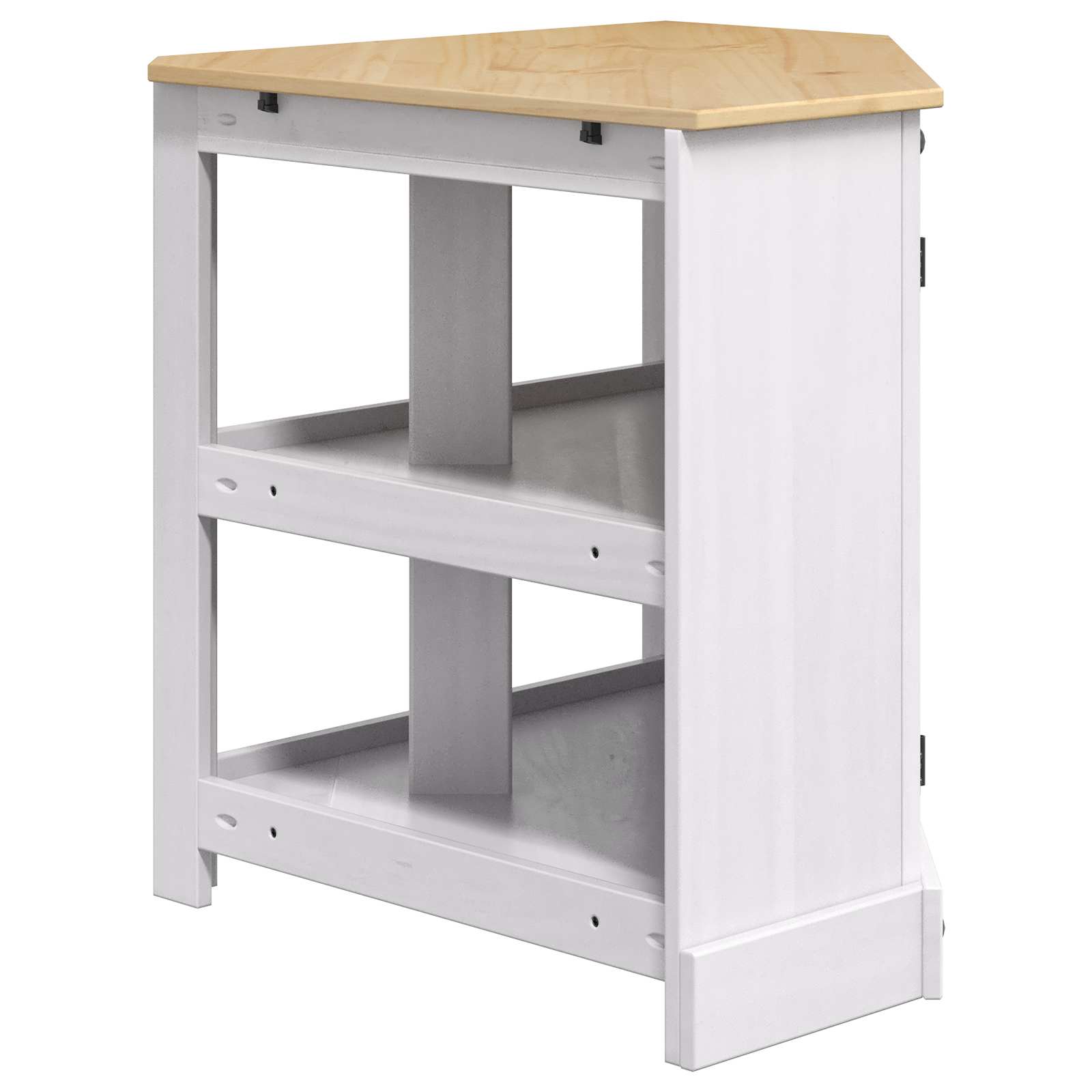 Aquarium Stand Corona Wit 70 x 70 x 73 cm Massief grenenhout image 5