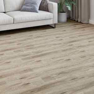Laminatne talne obloge 15 pcs Beljen rjav 101 x 20 x 0,8 cm