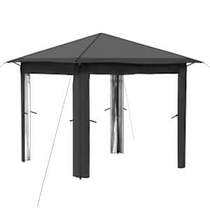vidaXL Gazebo ilma k&uuml;lgseinata 2,6 x 2,6 m Helehall ja antratsiit