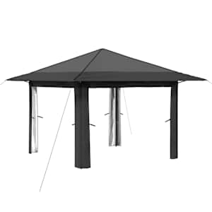vidaXL Gazebo ilma k&uuml;lgseinata Helehall ja antratsiit