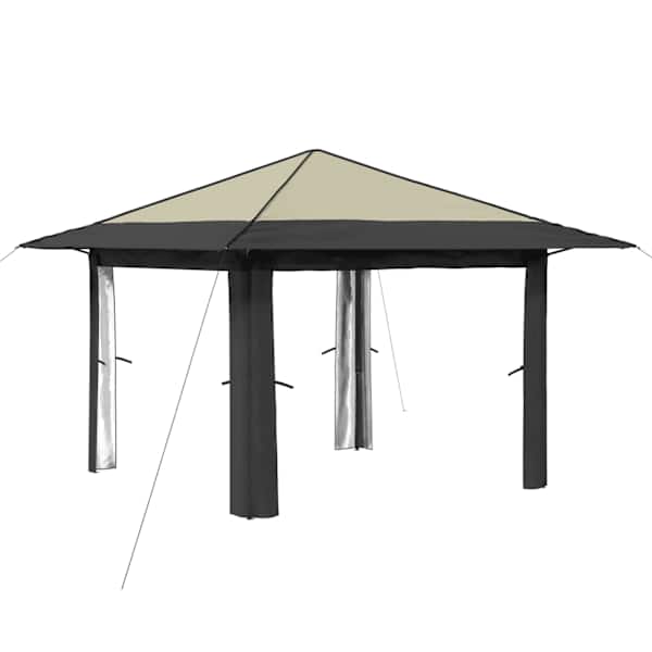 vidaXL Gazebo ilma k&uuml;lgseinata Kreem ja antriit