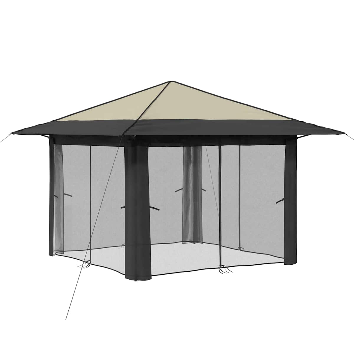 Gazebo med 4 Sider 3,3 x 3,3 m - Billede 3