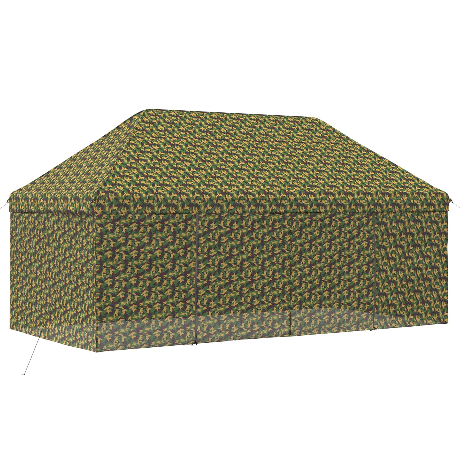 Tent met 4 Zijwanden 2,9 x 5,8 m Leger Camouflage image 3