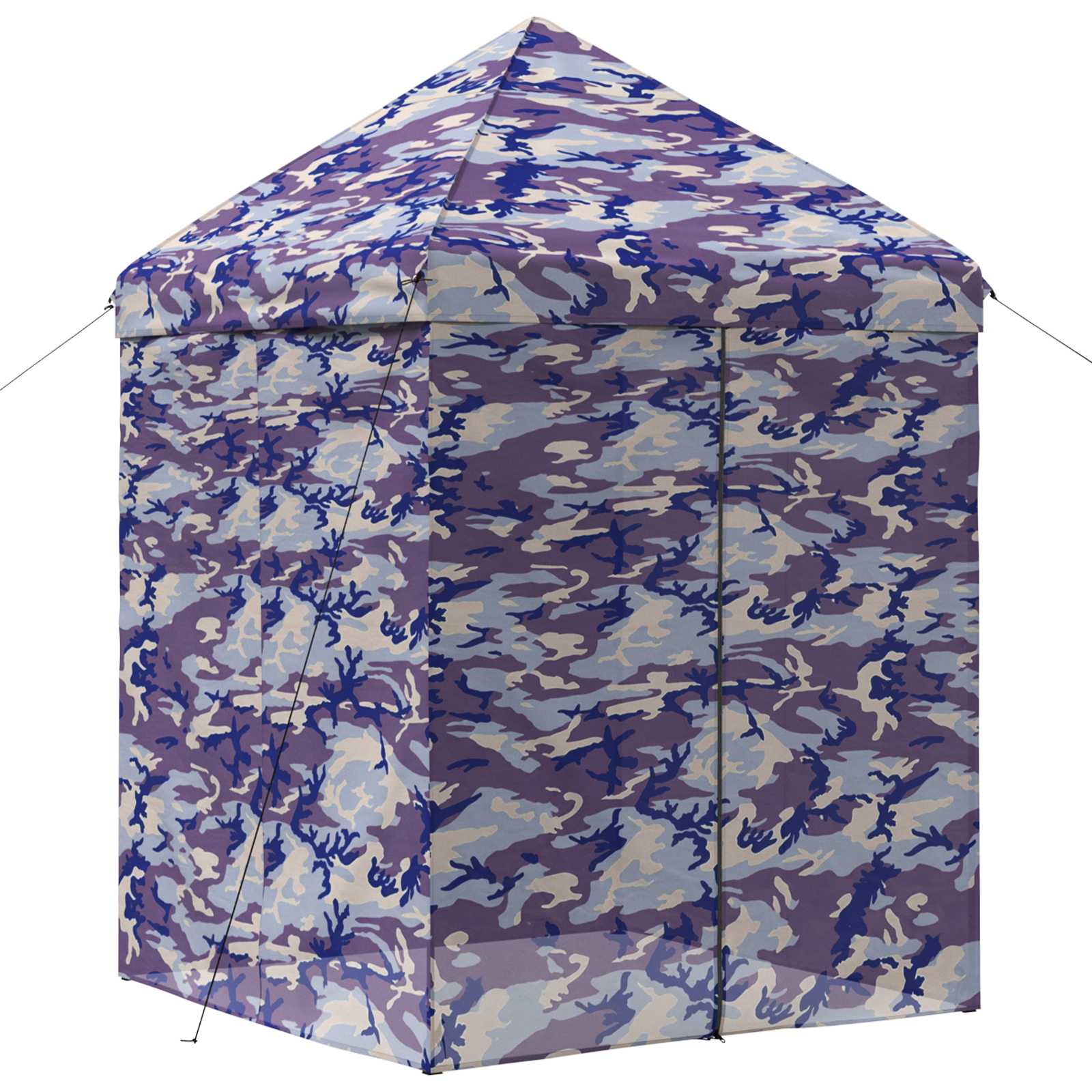 Pop-up Gazebo met 4 Zijwanden 2,9 x 2,9 m Blauw Camouflage image 3