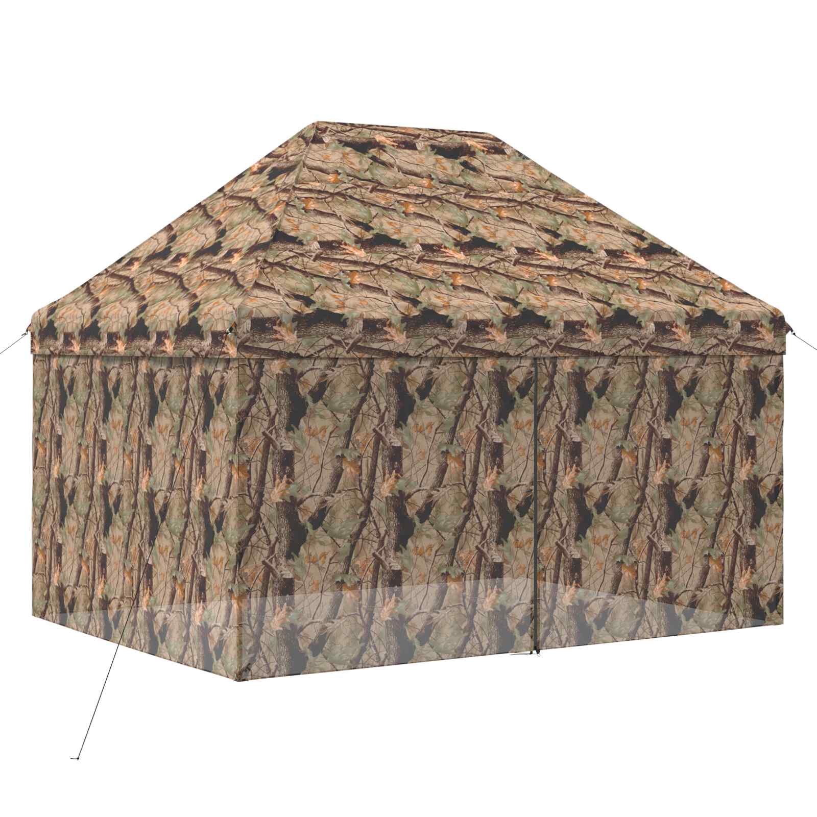 Pop-up Gazebo met 4 Zijwanden 3 x 4,5 m Bos Camouflage image 3