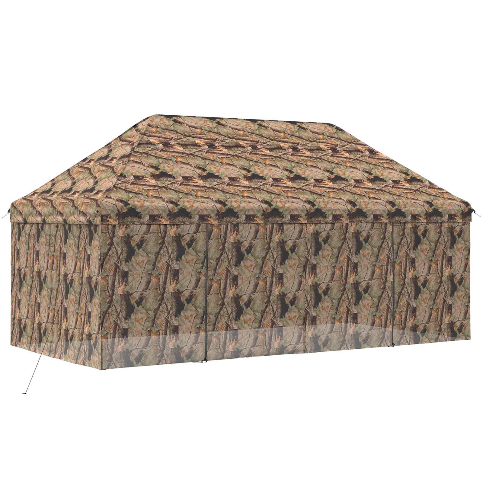 Pop-up Gazebo met 4 Zijwanden 3 x 6 m Bos Camouflage image 3