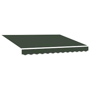 vidaXL Varikatuse asenduskangas Tumeroheline 236 x 195 cm Pol&uuml;ester
