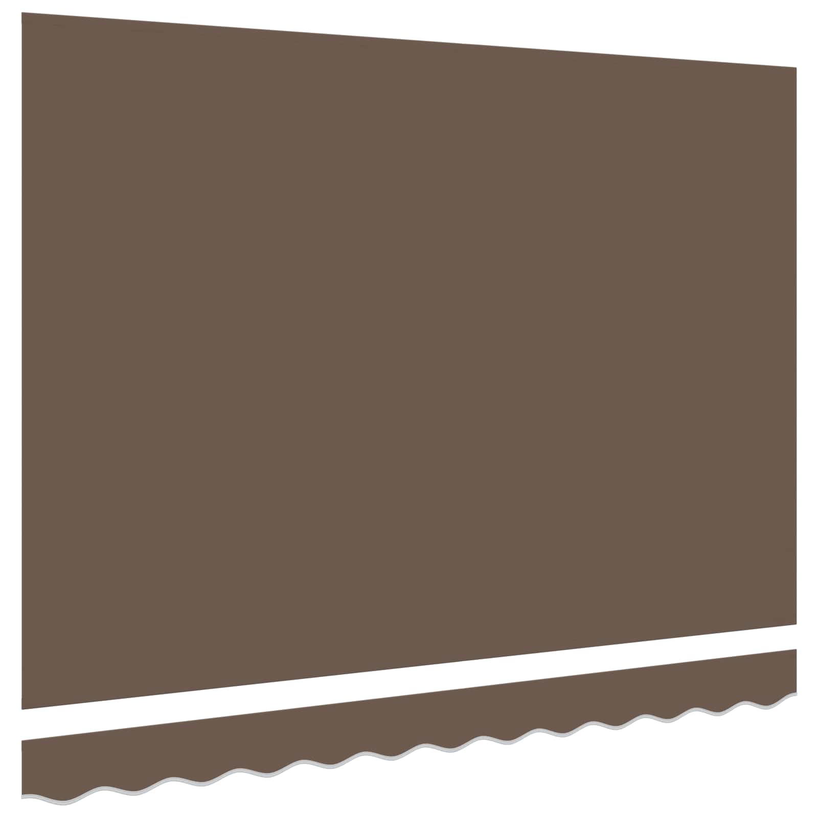 Vervangingsdoek voor zonnescherm Taupe 4,5 × 3,5 m Polyester image 3