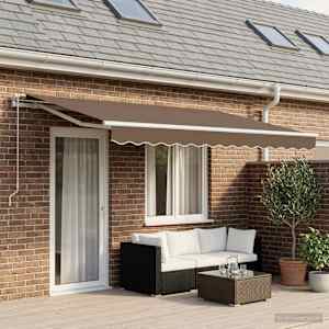 Nadomestno platno za tendo Taupe 6 × 3,5 m Poliester