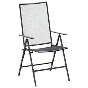 Zahradní jídelní souprava 9 pcs Antracitová 212 x 90 x 76 cm - obrázek 5