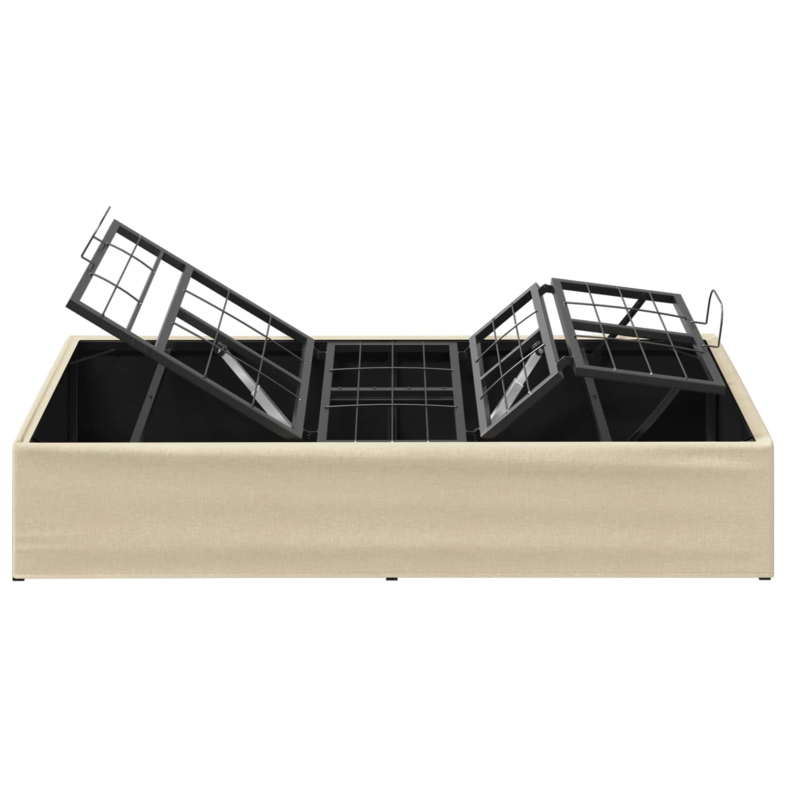 Električna nastavljiva postelja Krem 200 x 70 x 33,5 cm Jeklo