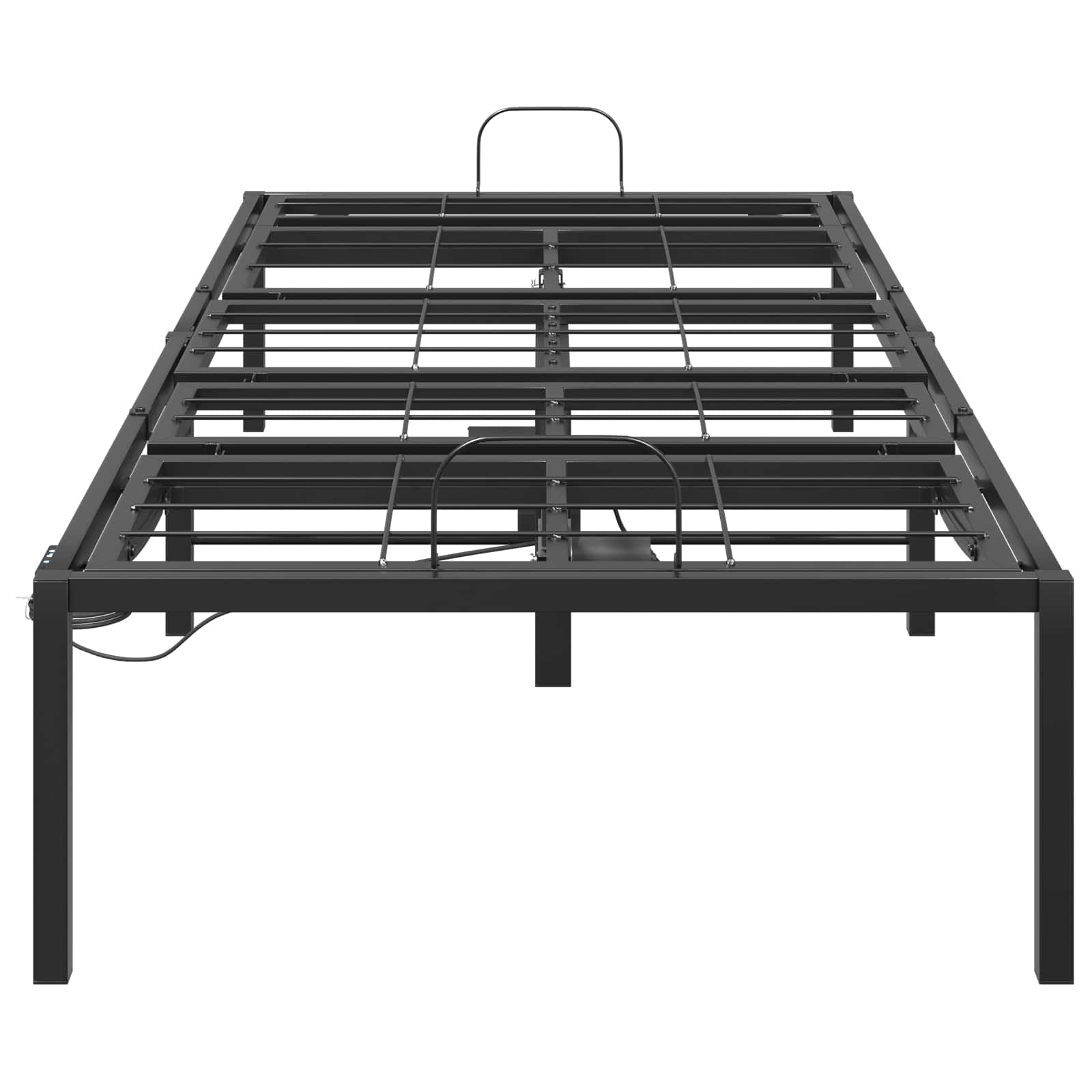 Električna nastavljiva postelja Črna 200 x 90 x 33,5 cm Jeklo