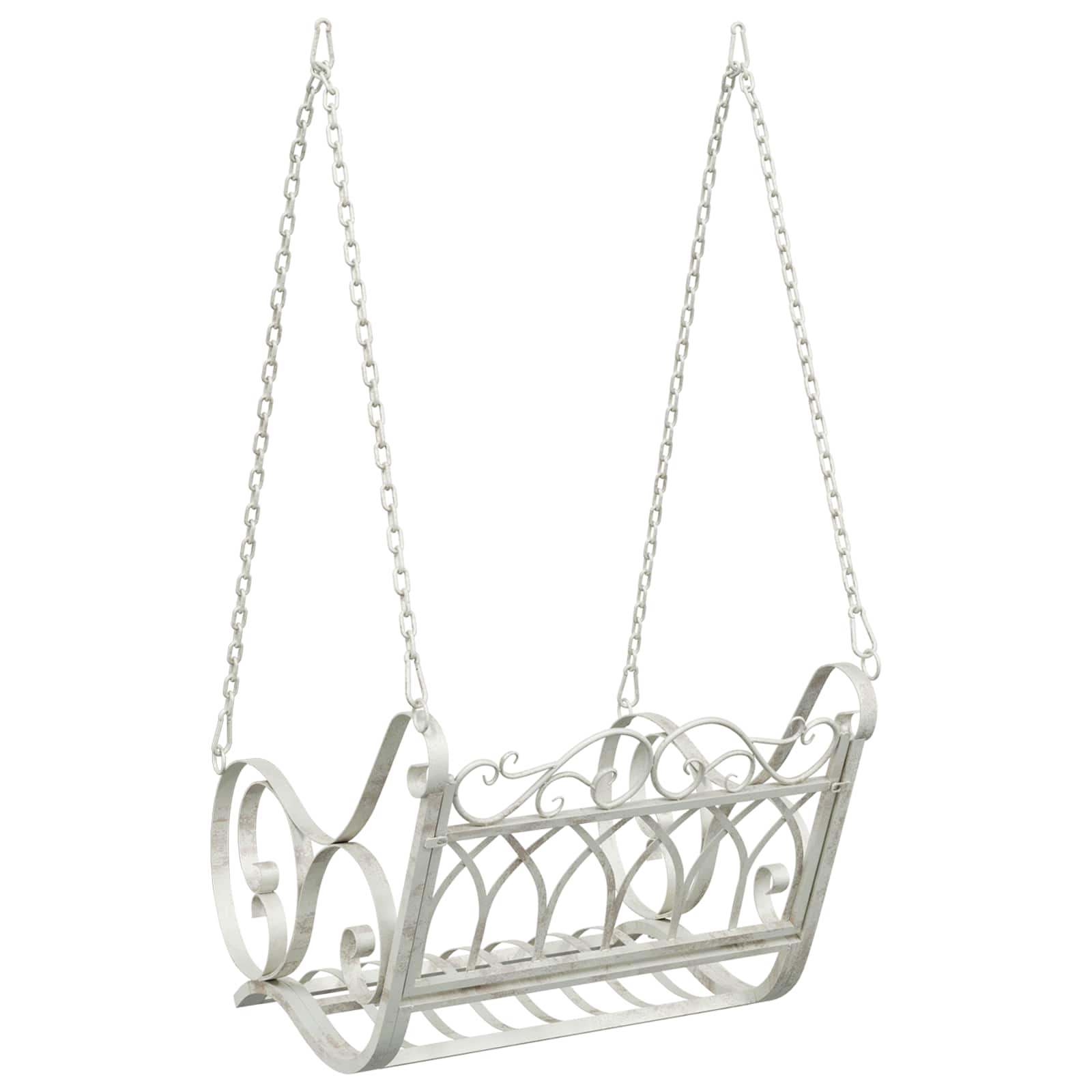 Schommelbank Staal 71 x 75 x 59 cm Antiek wit image 5