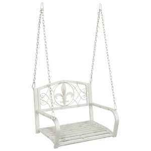 vidaXL Kiikpink Teras 71,5 x 59 x 55 cm Antikvalge