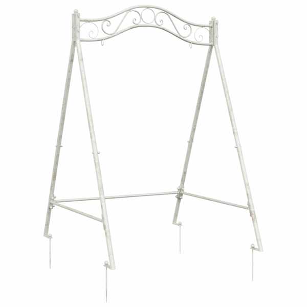vidaXL H&auml;sti Swing Raam Antikvalge 113 x 121,5 x 168 cm Teras