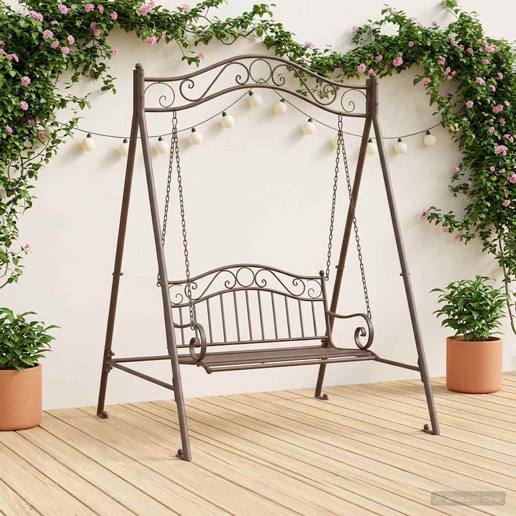 Swing Frame Antiek Bruin 113 x 121,5 x 168 cm Staal image 1