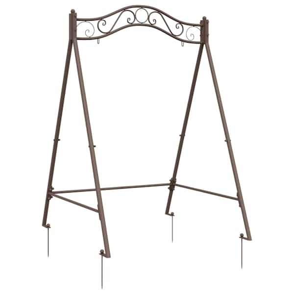 vidaXL H&auml;sti Swing Raam Antiikpruun 113 x 121,5 x 168 cm Teras