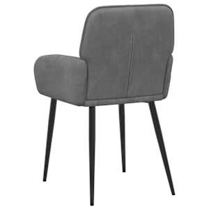 Jídelní židle 2 pcs Samet Tmavě šedá 57 x 50 x 85 cm - obrázek 5