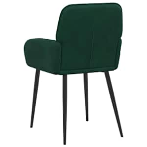 Jídelní židle 2 pcs Samet Tmavě zelená 57 x 50 x 85 cm - obrázek 5