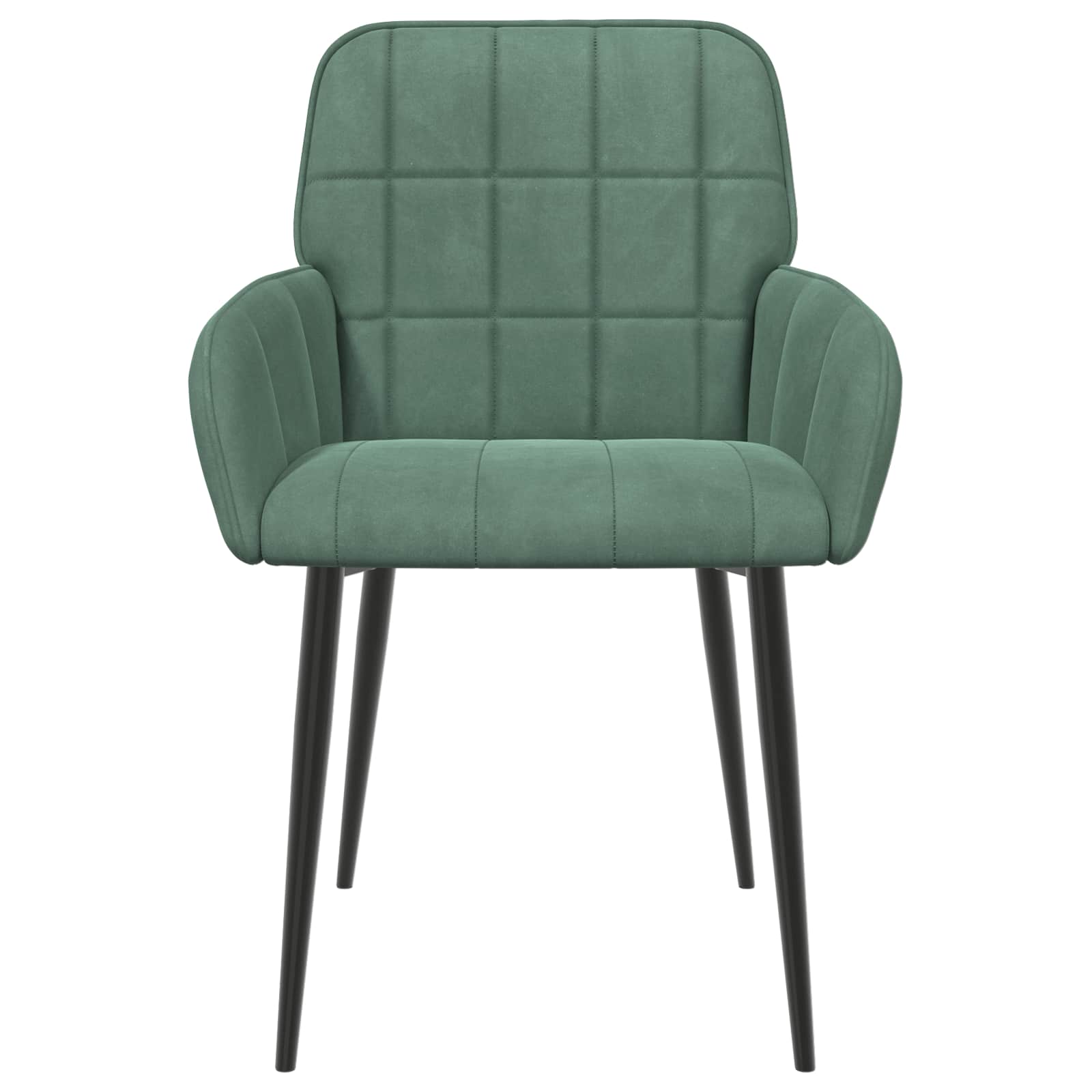 Jedilni stoli 2 pcs Žamet Morsko zelena 56,5 x 50 x 86 cm - slika 3