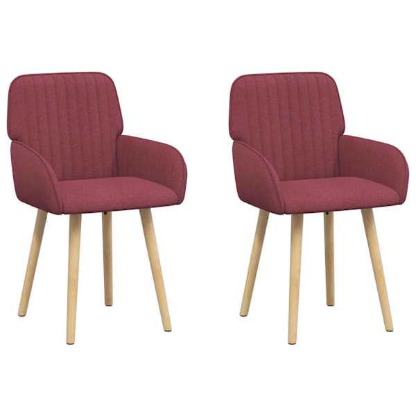 vidaXL S&ouml;&ouml;gitoa Toolid 2 tk kangas Veinpunane 56,5 x 50 x 87,5 cm