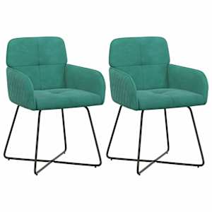 Jedilni stoli 2 pcs Žamet Turkizna 59 x 56,5 x 86 cm